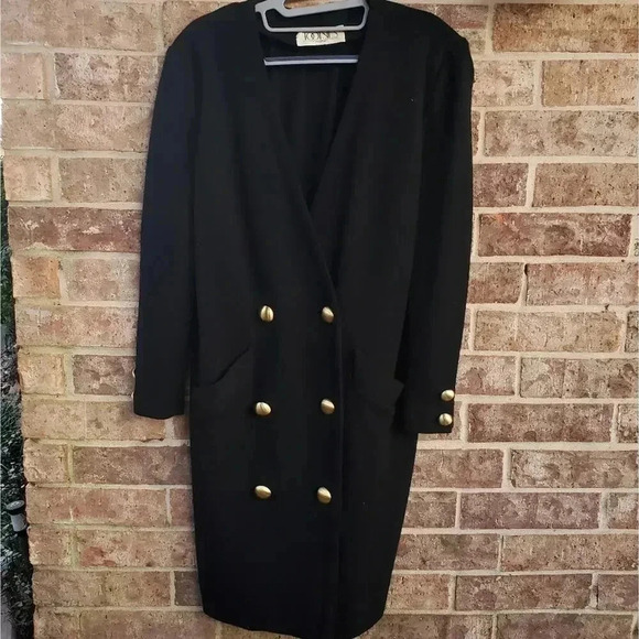 Vintage Tootsies Houston Black Coat - Picture 5 of 6